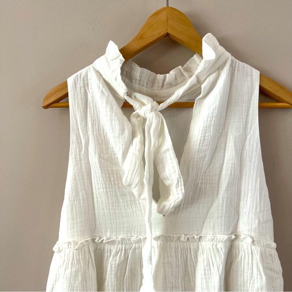 Pomander place tuckernucker white Gauze a line swing Morgan Dress xxxl 3XL NWOT - Picture 5 of 7